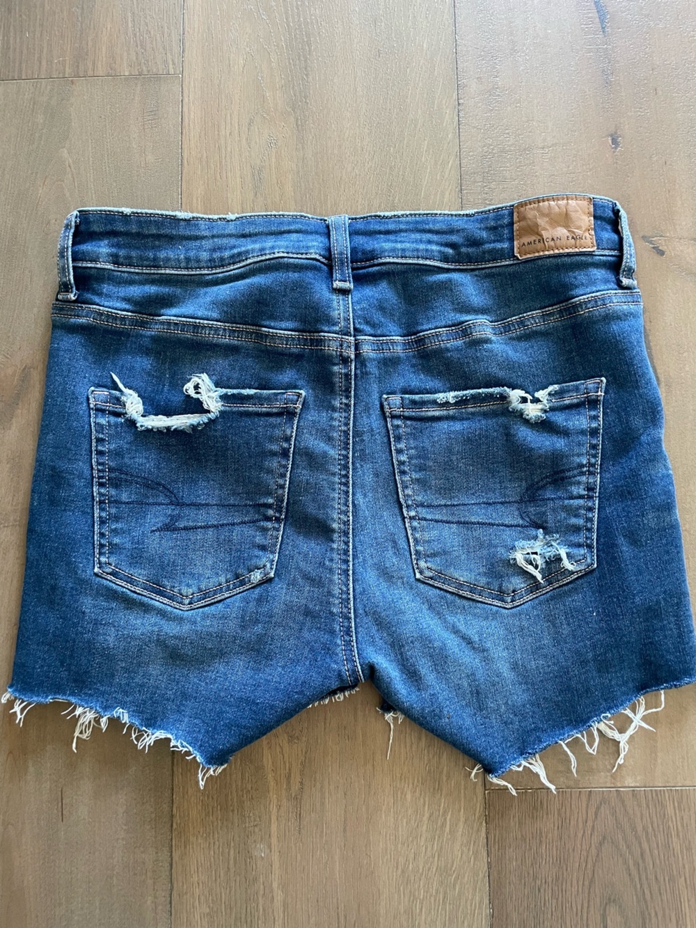American Eagle Next Level Distressed Jean Shorts, Size 2 - Picture 2 of 4